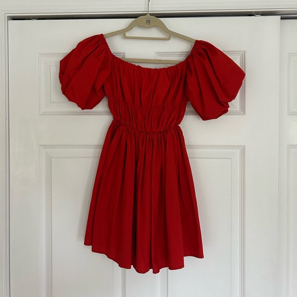 Abercrombie & Fitch red mini dress - Picture 2 of 4